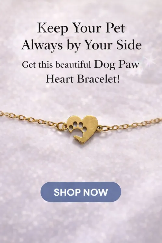 Heart Paw Bracelet made by PAWZ