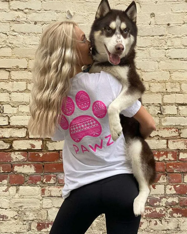 Pink Tribal Tee sold by PAWZ