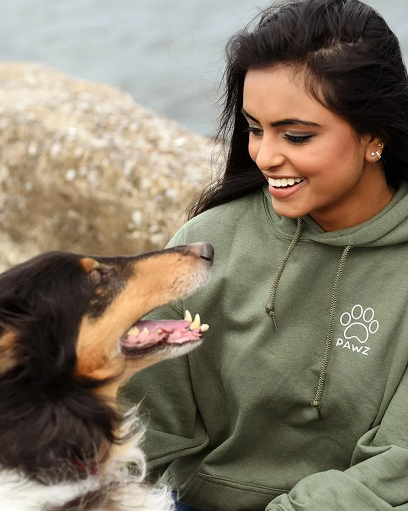 Rose Print Olive Hoodie sold by PAWZ product image thumbnail 2
