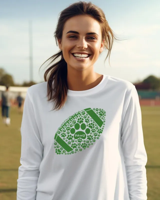 Pawz Football Team Long Sleeve - Green sold by PAWZ