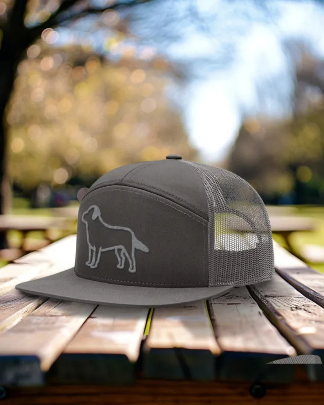 Labrador Outline 7 Panel Hats sold by PAWZ
