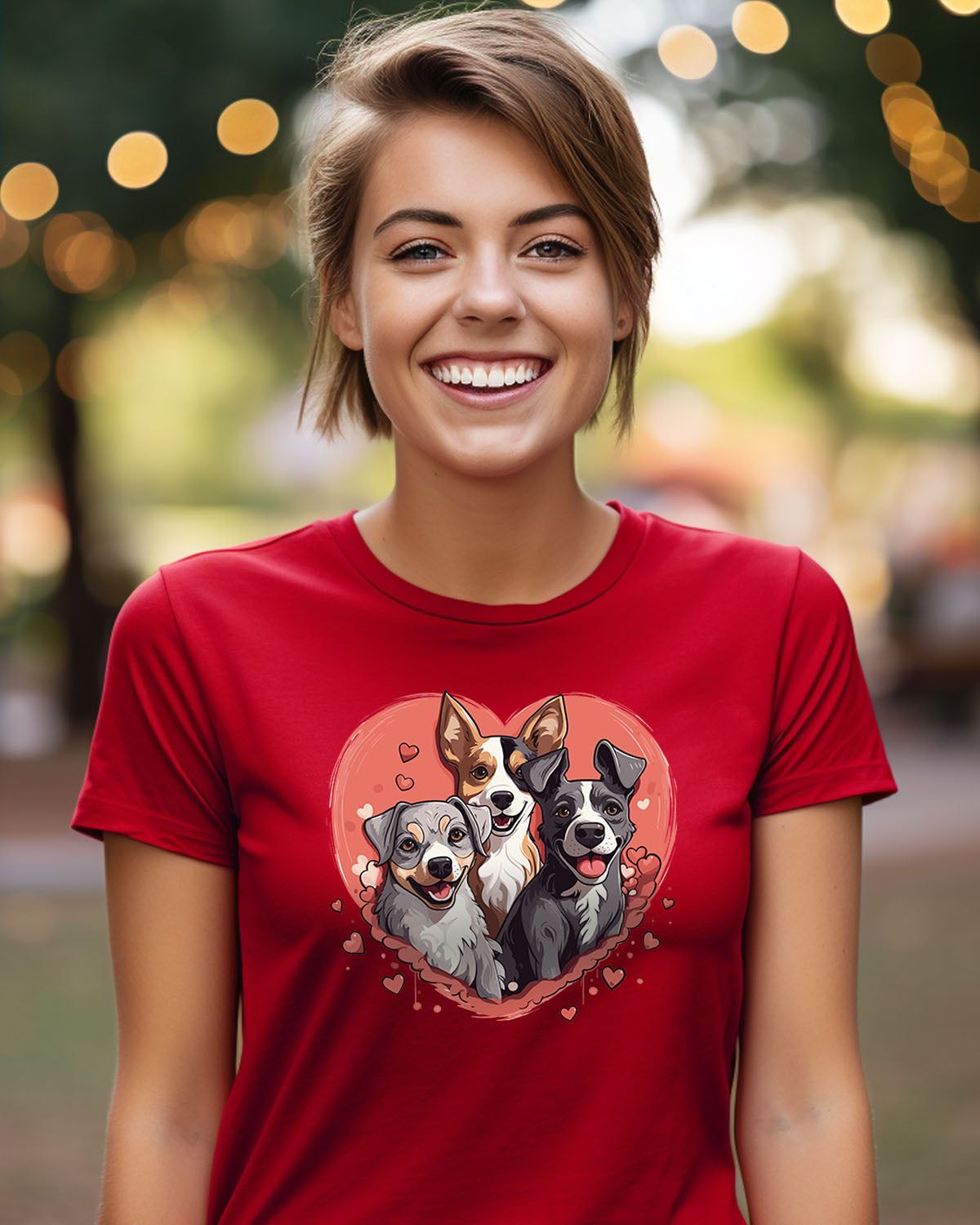 My Valentine Is All The Dogs v1 Tee sold by PAWZ