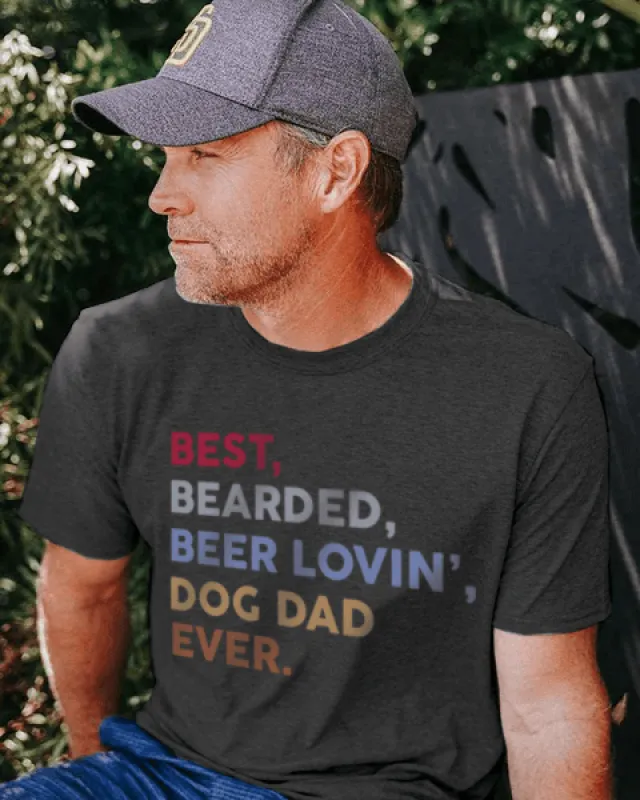 Bearded Dog Dad Tee sold by PAWZ