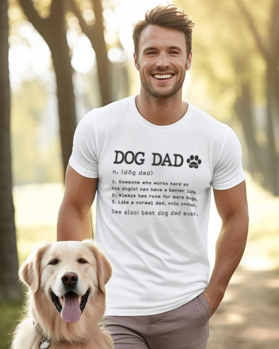 Dog Dad Definition Tee sold by PAWZ