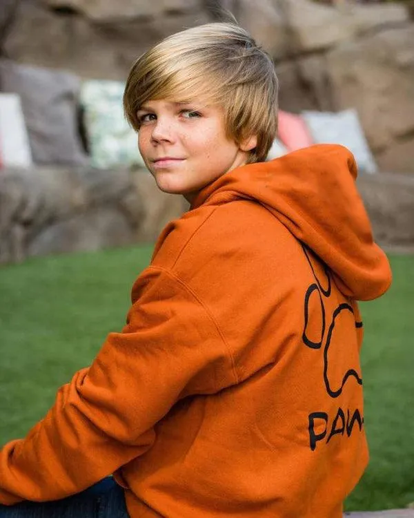 Black Print Classic College Hoodie sold by PAWZ product image thumbnail 4