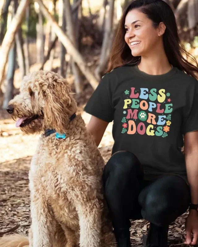 Less People More Dogs Tee sold by PAWZ