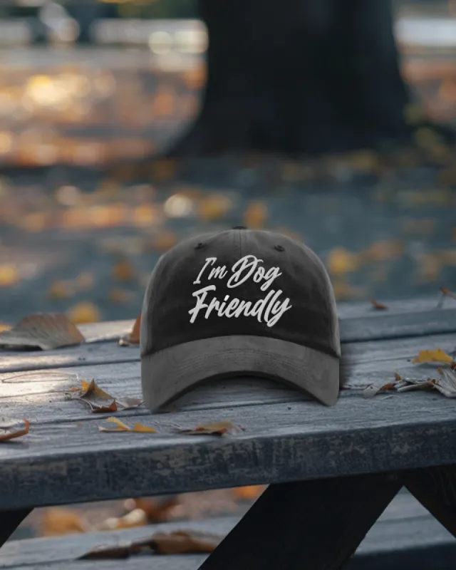 I'm Dog Friendly Dad Hats sold by PAWZ