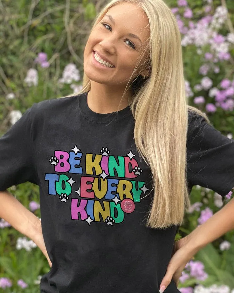 Sparkling Be Kind to Every Kind Tee sold by PAWZ product image thumbnail 2