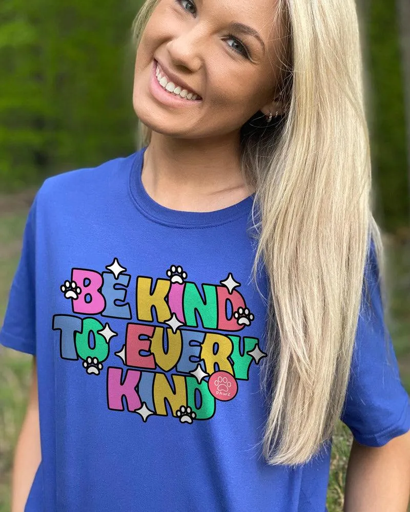 Sparkling Be Kind to Every Kind Tee sold by PAWZ product image thumbnail 3