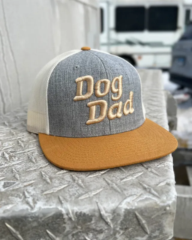Dog Dad Biscuit Flatbill Hats sold by PAWZ