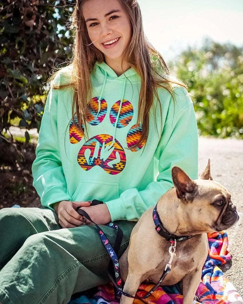 Aztec Sunset Front Print Hoodie sold by PAWZ