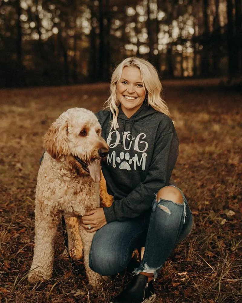 Floral Dog Mom Hoodie sold by PAWZ