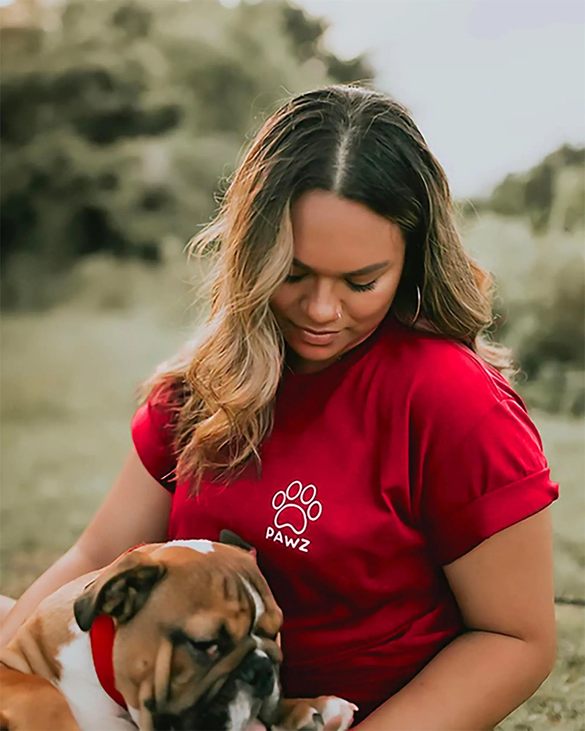 Open White Swirly Tee sold by PAWZ product image thumbnail 2