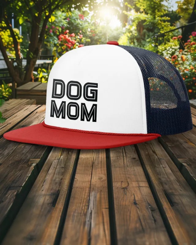 Dog Mom Foam Trucker Hats made by PAWZ