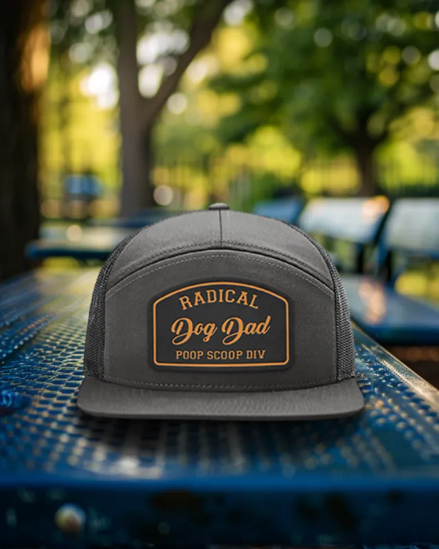 Radical Dog Dad Patch 7 Panel Hats sold by PAWZ
