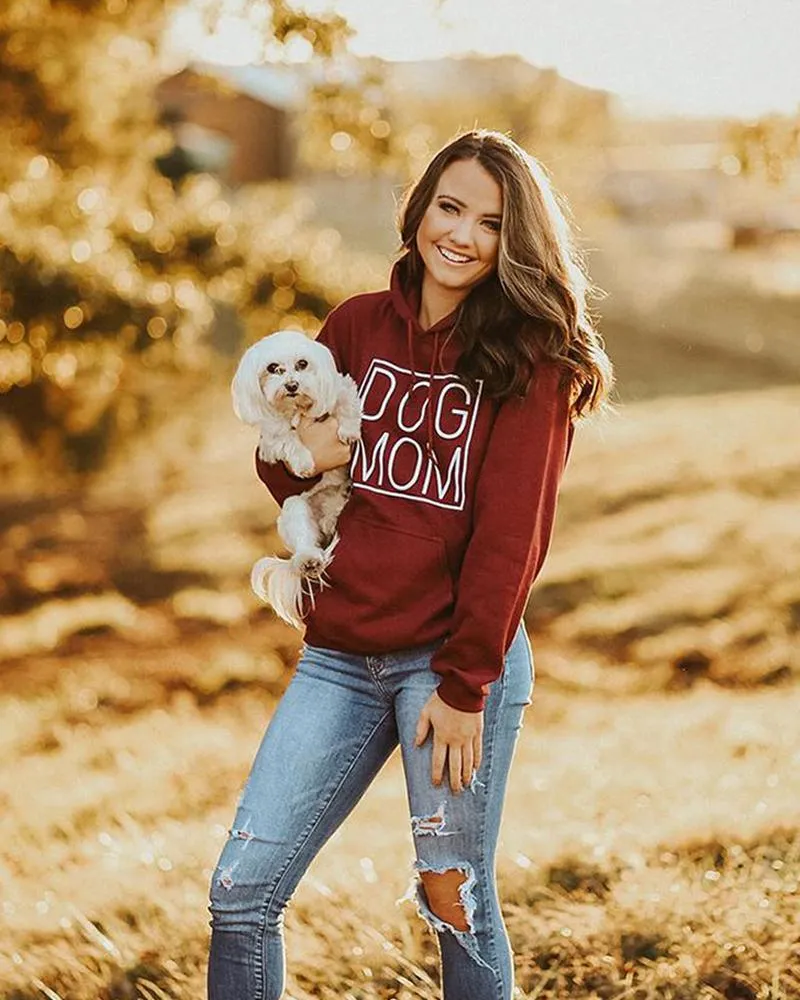 Simple Dog Mom White Print Hoodie sold by PAWZ product image thumbnail 2