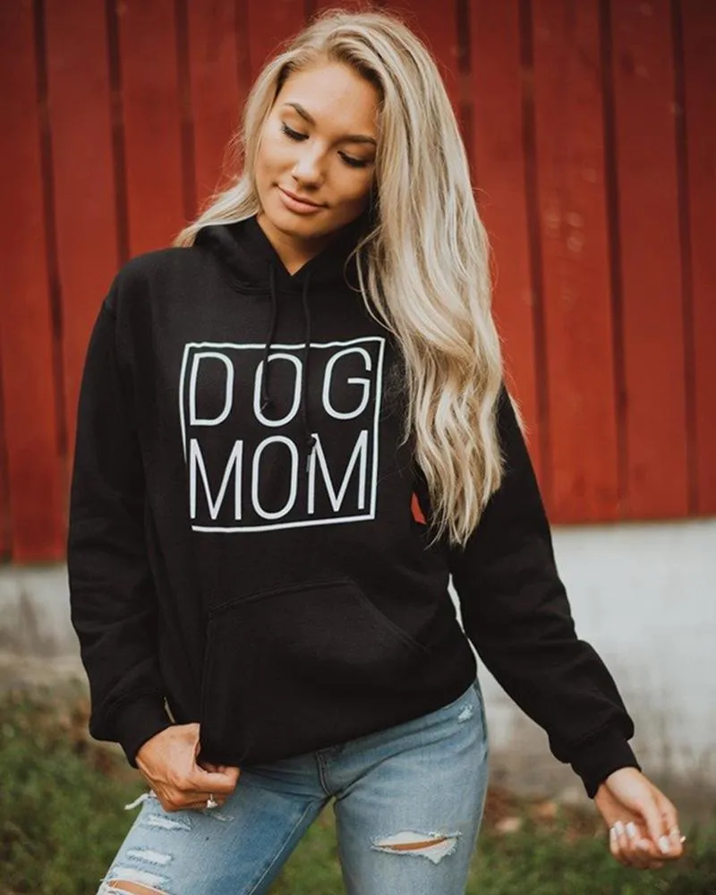 Simple Dog Mom White Print Hoodie sold by PAWZ