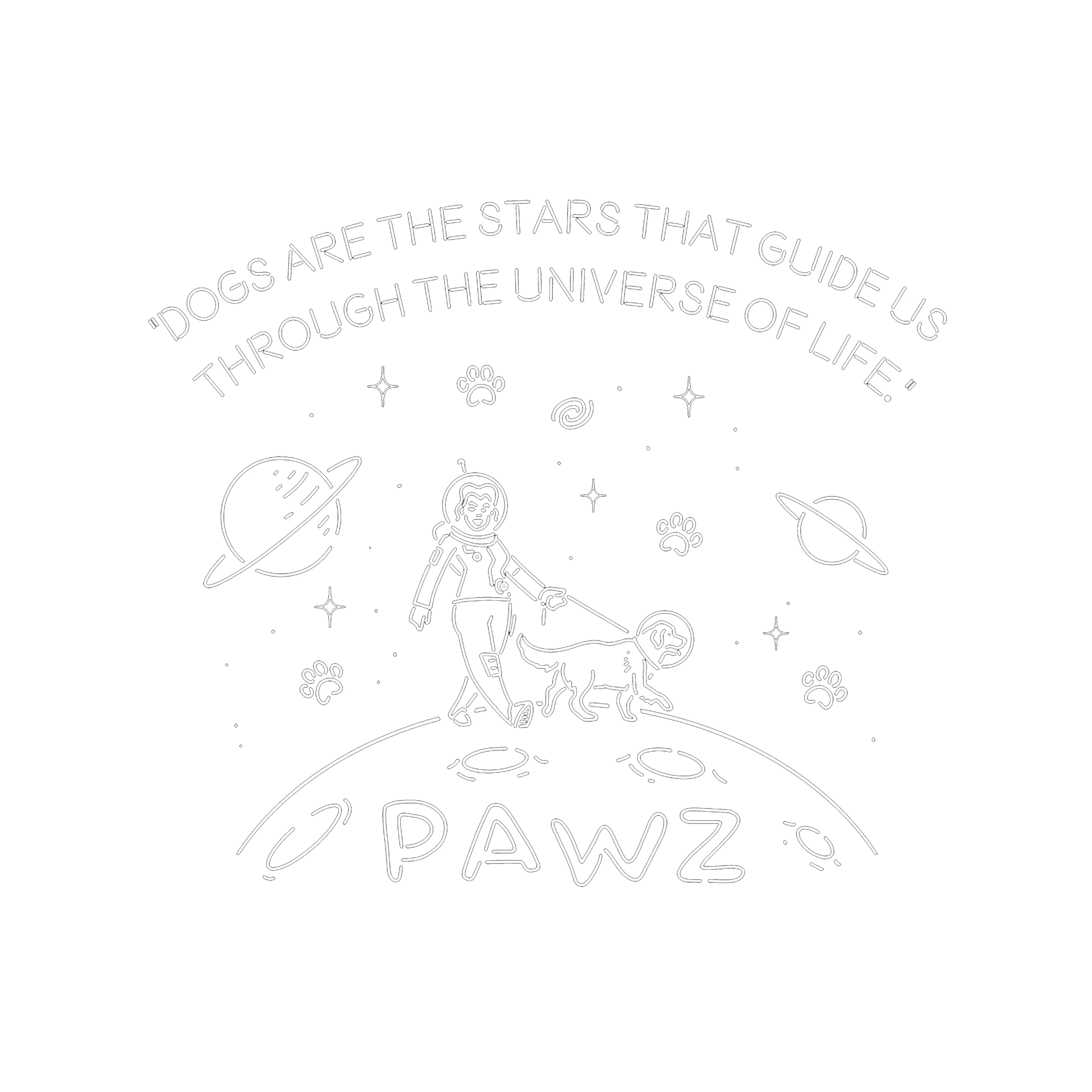 Moon Walks (Adult Short Sleeve T-Shirt) sold by PAWZ product image thumbnail 3