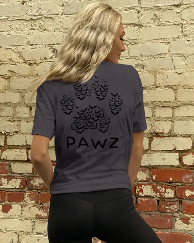 Pawz Bats Tee (Back Print) sold by PAWZ