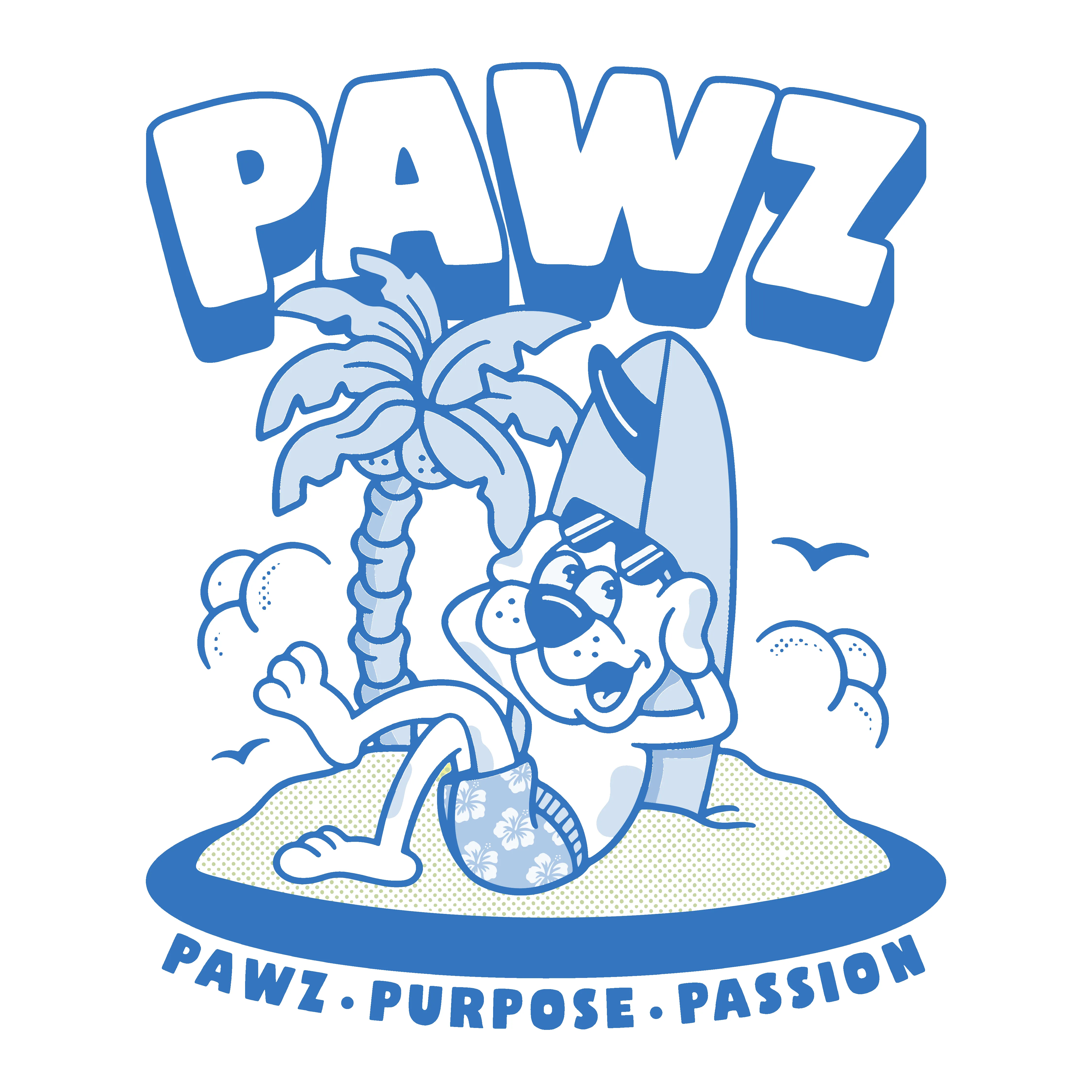 Chill Vibes (Adult Short Sleeve T-Shirt) sold by PAWZ product image thumbnail 3