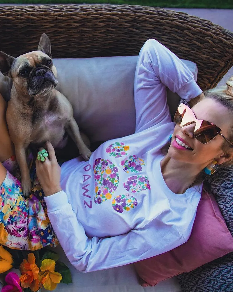 Spring Meadow Front Print Long Sleeve sold by PAWZ