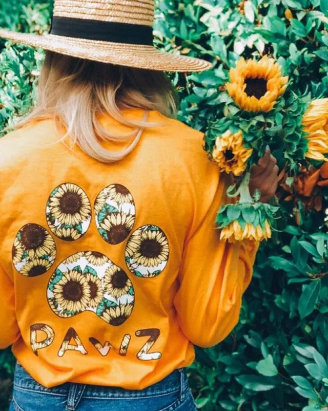 Sunflower Gold Long Sleeve sold by PAWZ