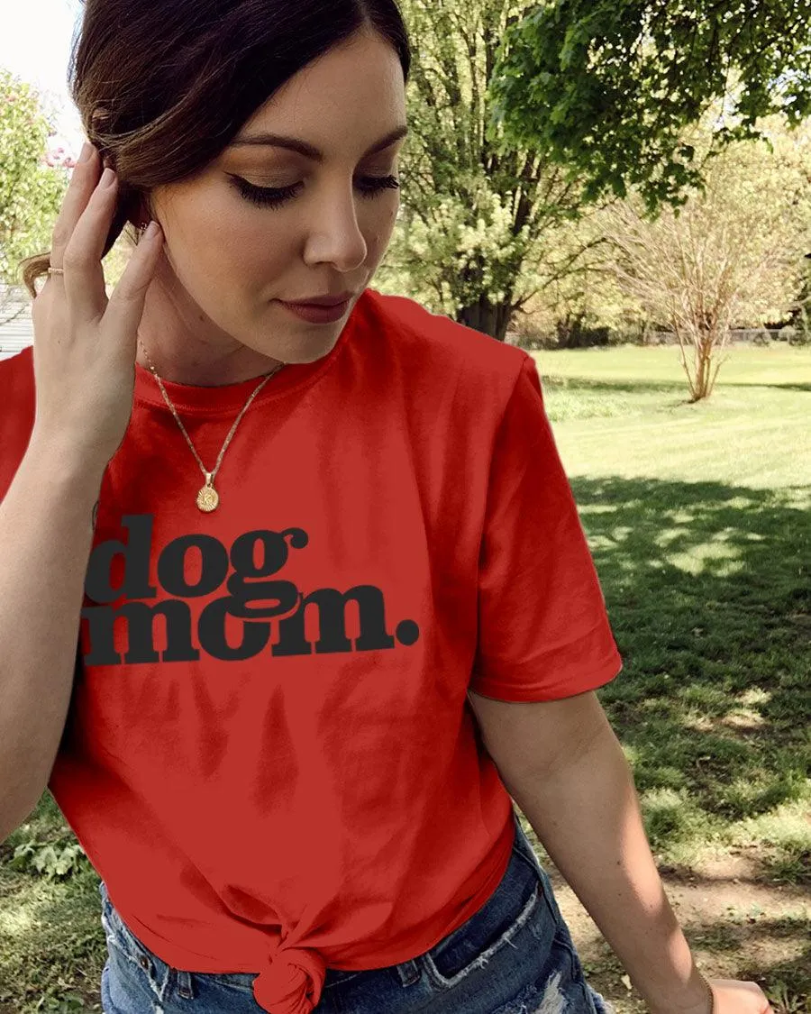 dog mom. Black Print Tee sold by PAWZ product image thumbnail 2
