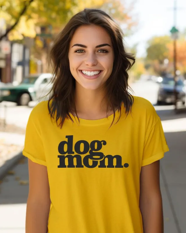 dog mom. Black Print Tee sold by PAWZ