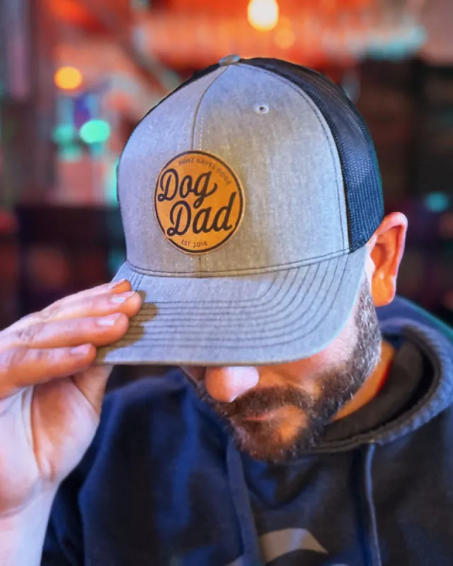 Dog Dad Stamp Suede Patch Hat sold by PAWZ