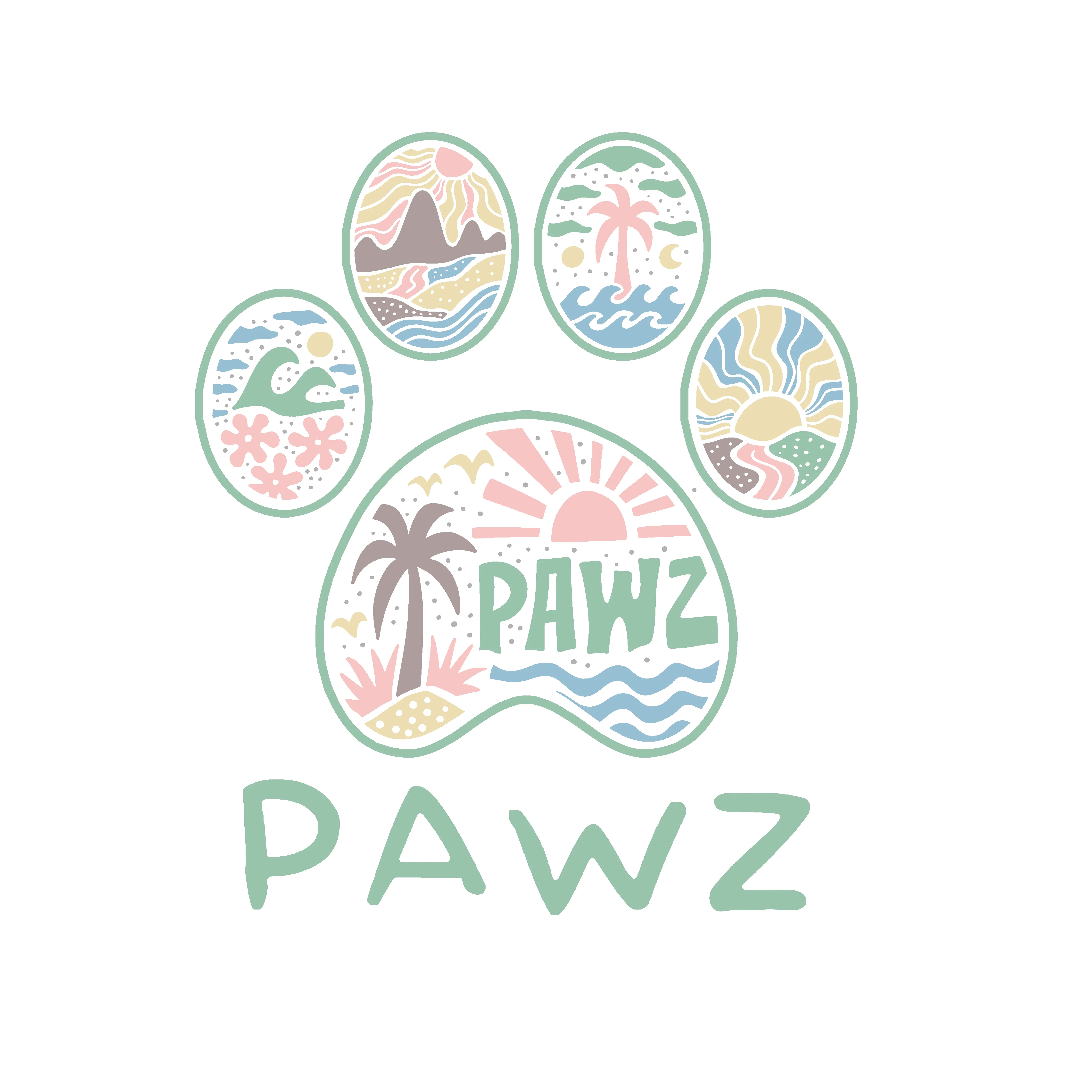 Beach Sunrise (Adult Short Sleeve T-Shirt) sold by PAWZ product image thumbnail 3