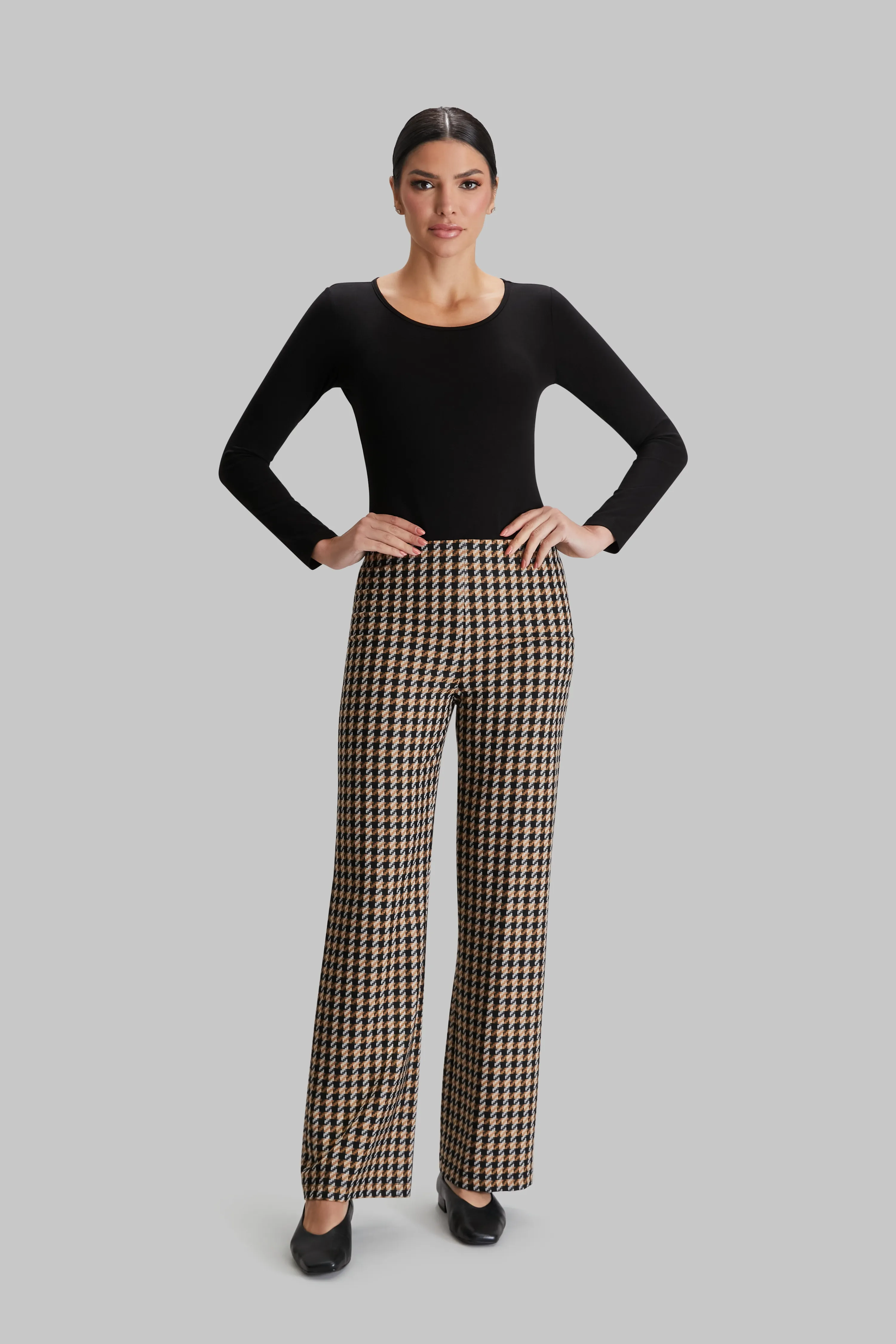 Latte Check Jules Pant - FINAL SALE sold by Peace of Cloth