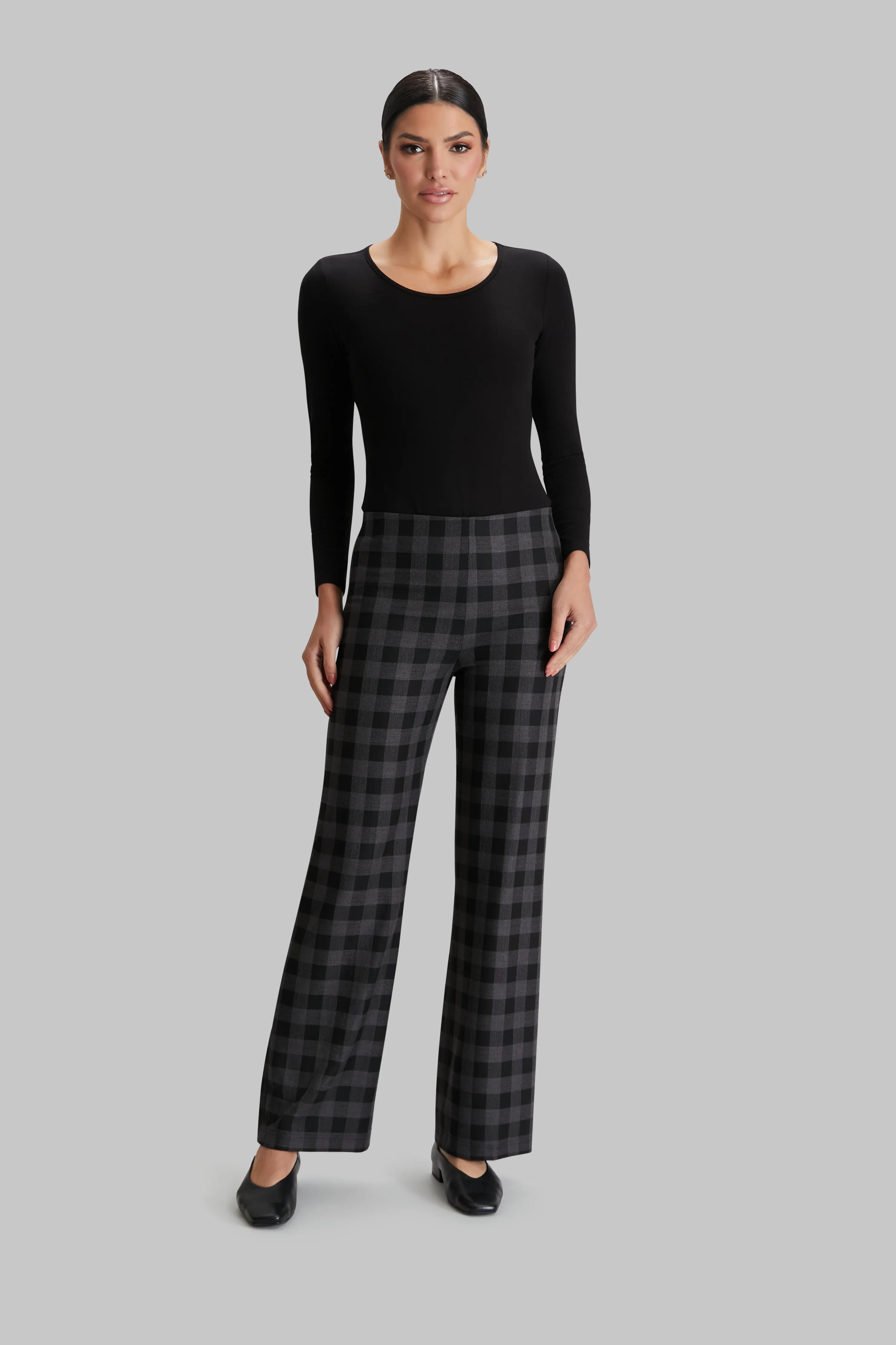 Pewter Check Jules Pant - FINAL SALE sold by Peace of Cloth