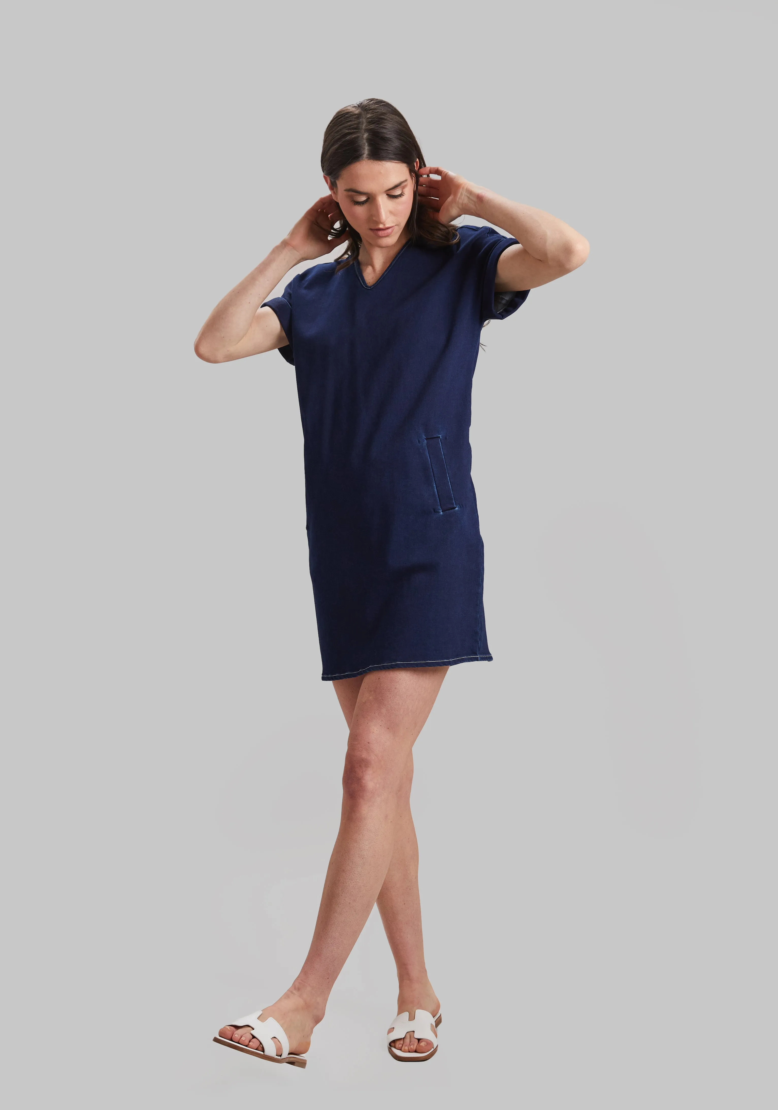 Knit Denim Lexie Dress sold by Peace of Cloth product image thumbnail 4