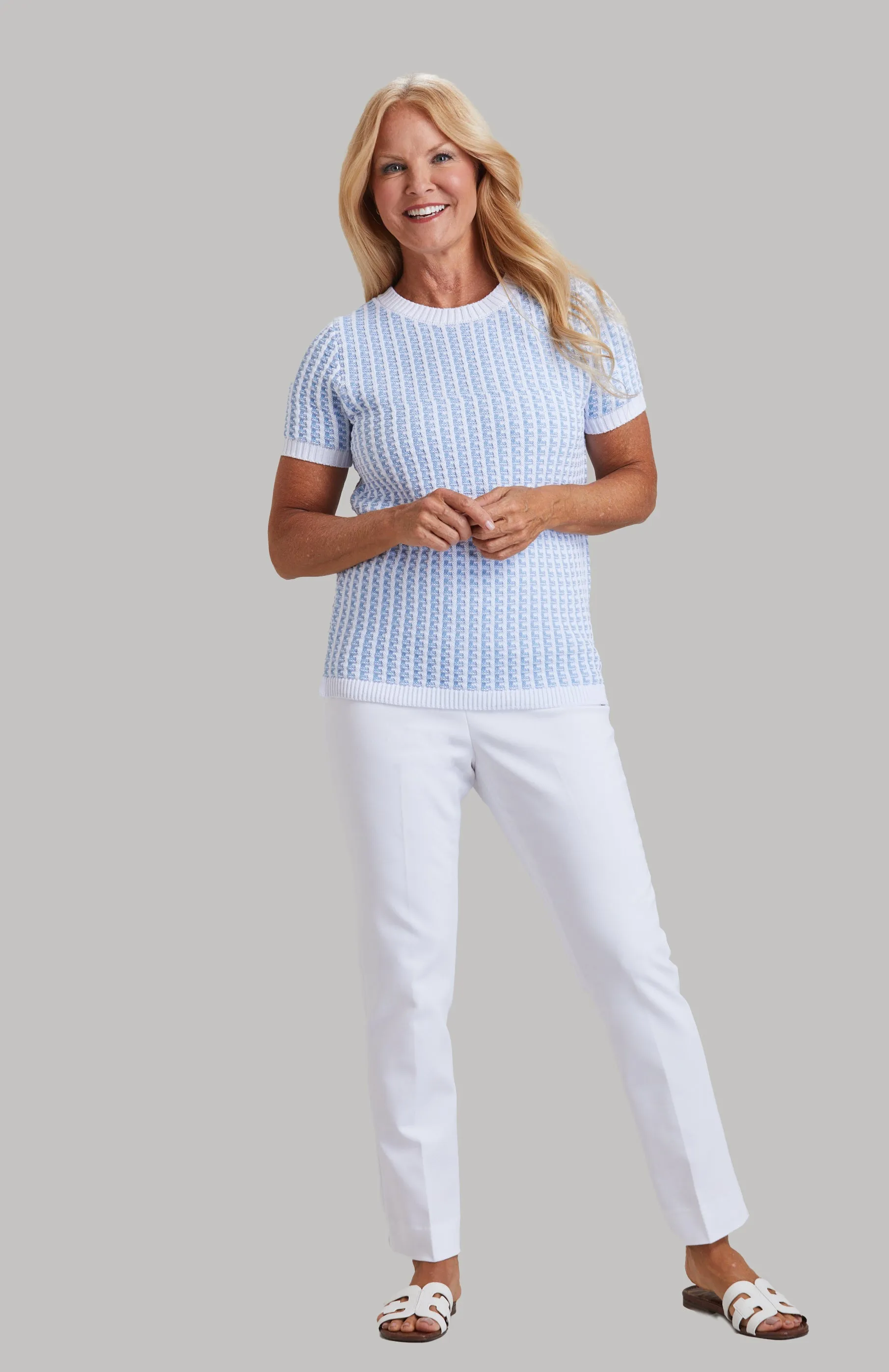 Short Sleeve Knit Crew sold by Peace of Cloth product image thumbnail 2