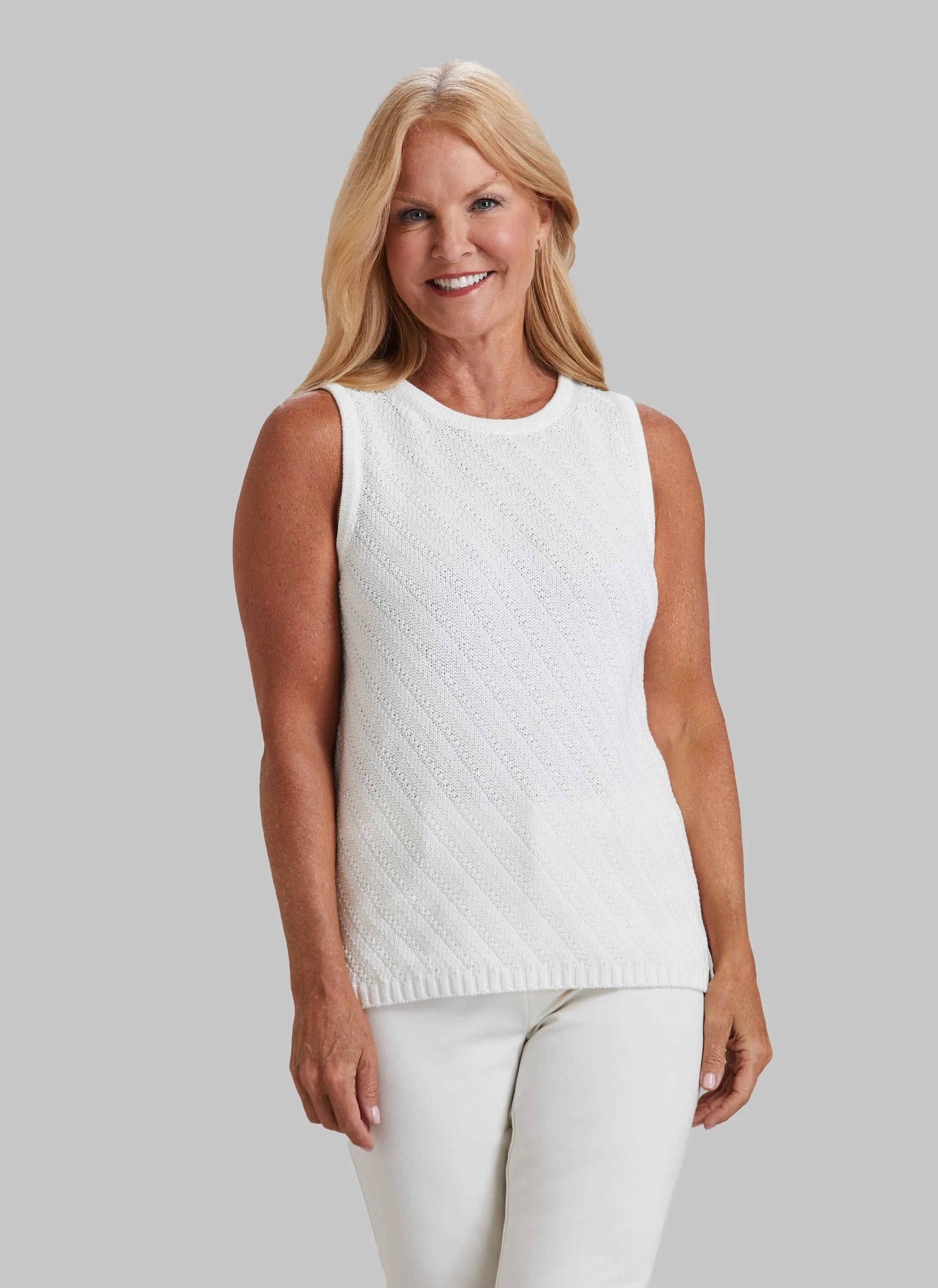 Sleeveless Knit Crew sold by Peace of Cloth