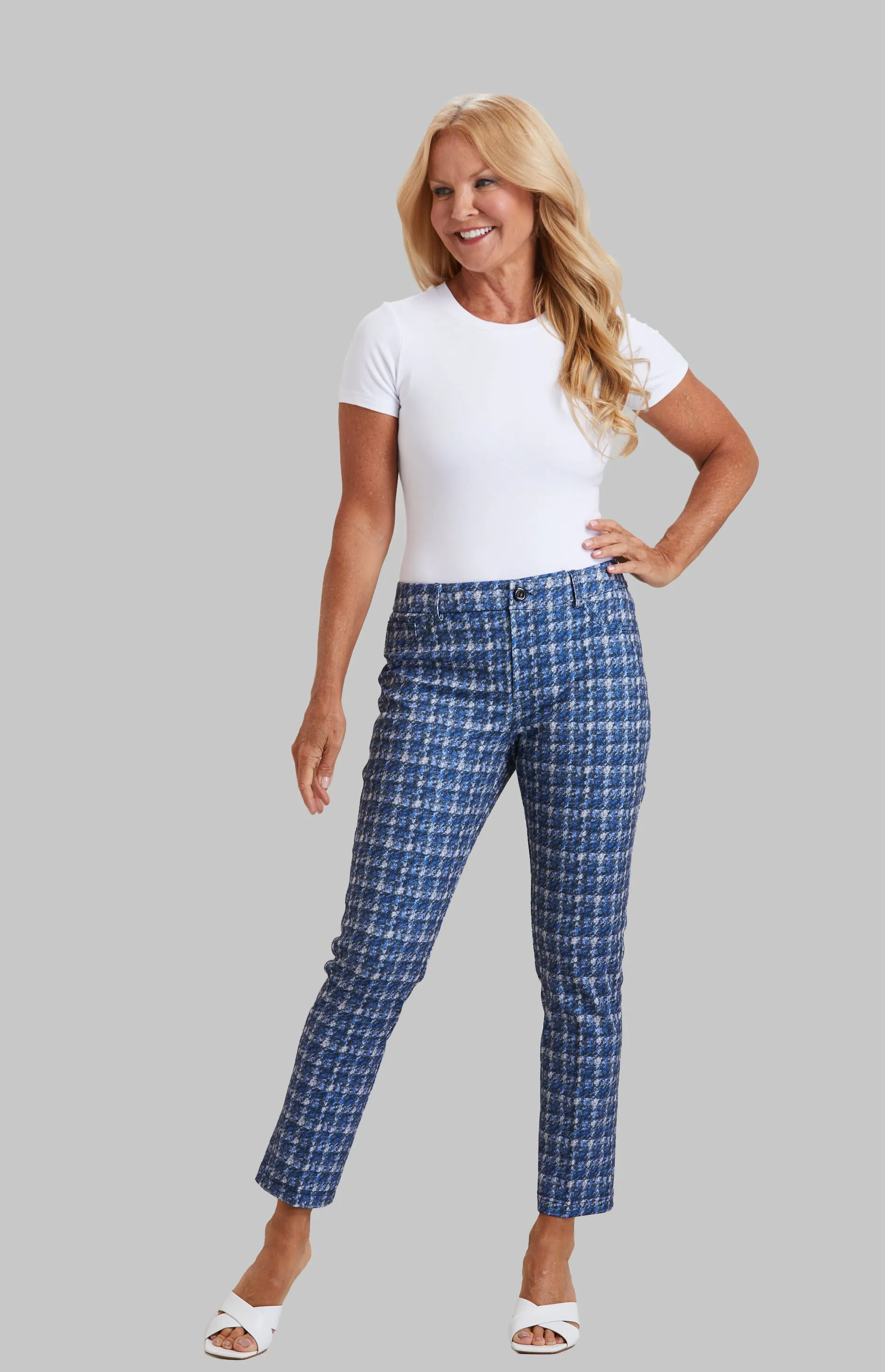 Royal Check Hayes Slim Crop Jean sold by Peace of Cloth product image thumbnail 2