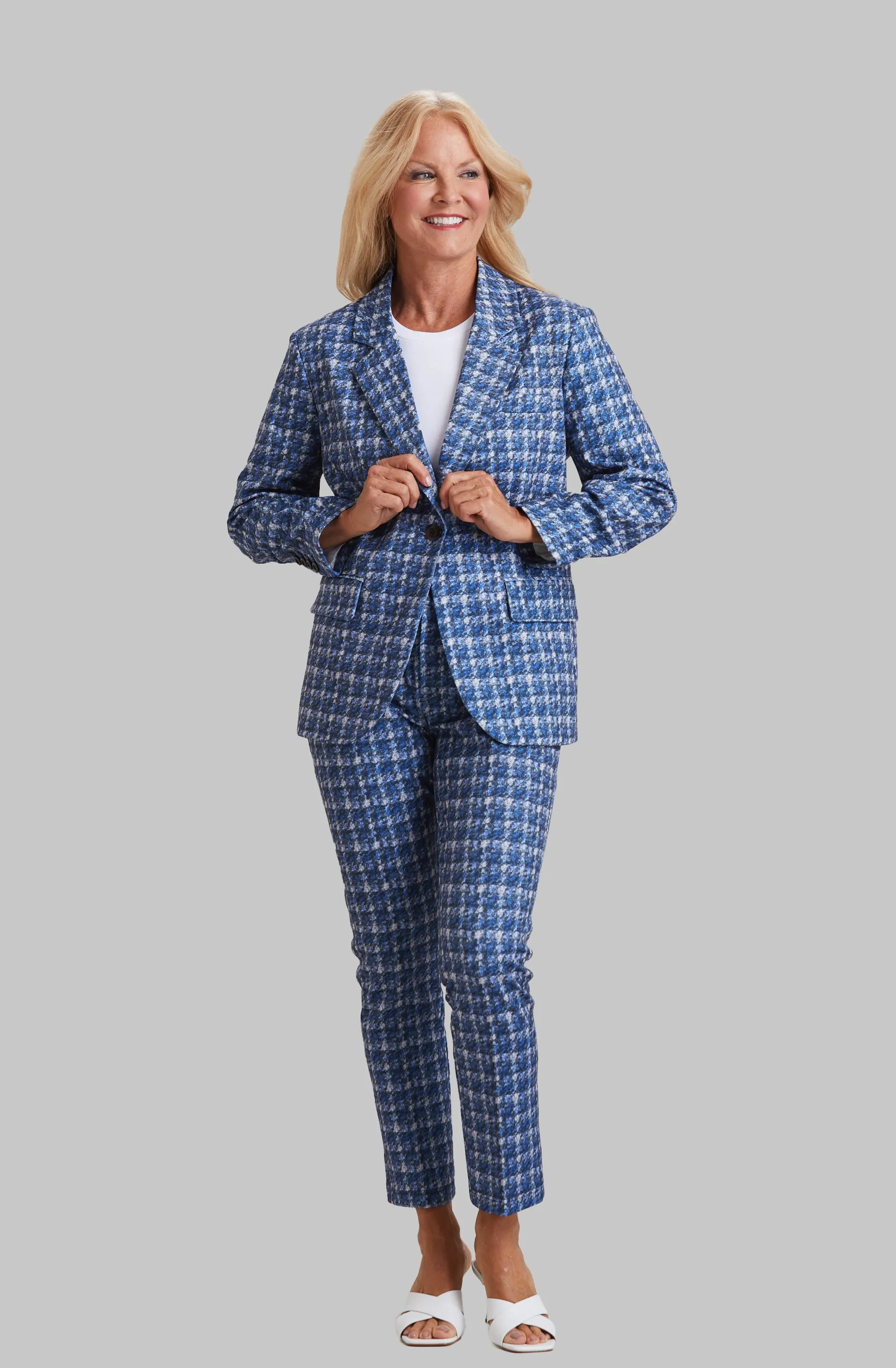 Royal Check Hayes Slim Crop Jean sold by Peace of Cloth product image thumbnail 3