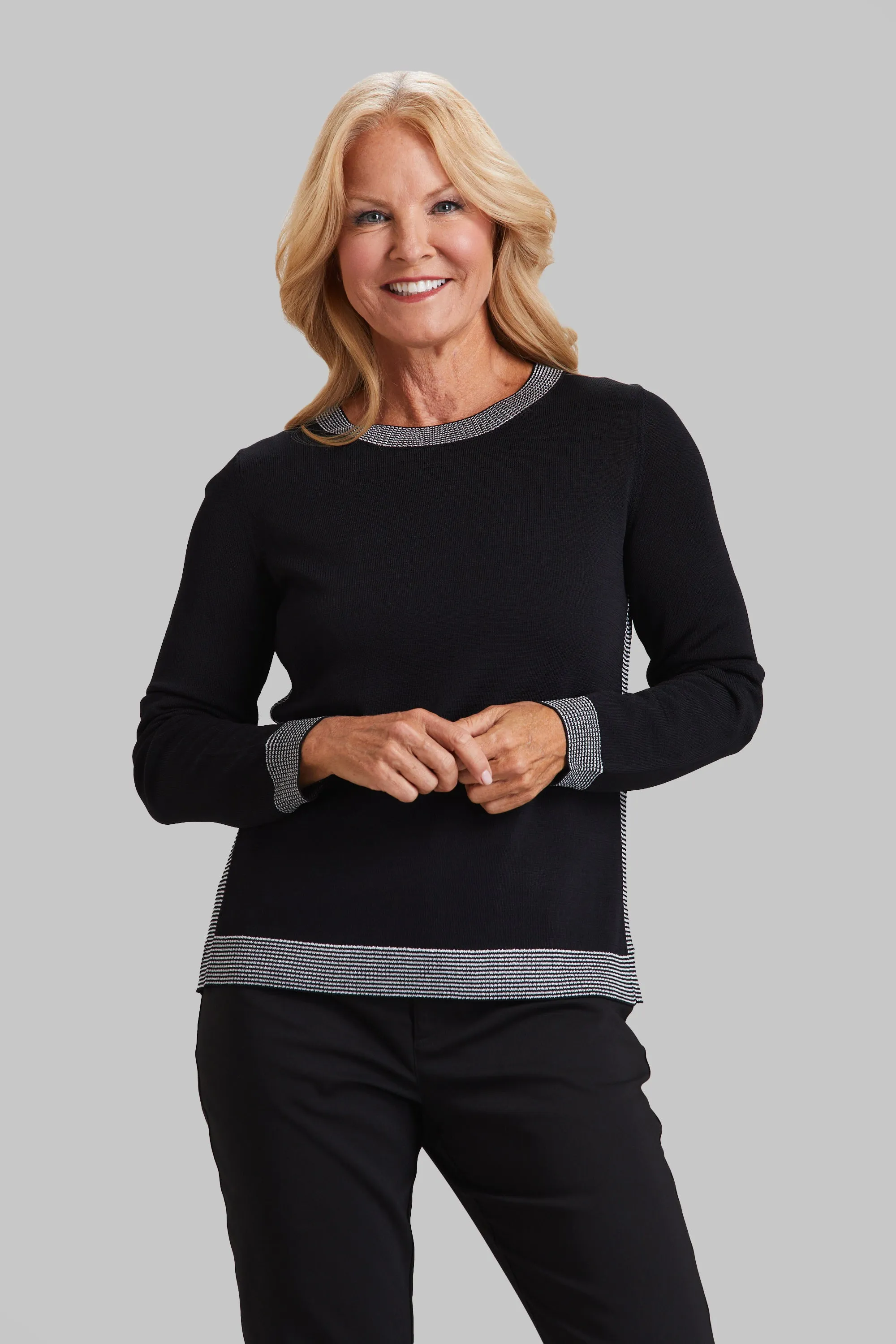 Lurex Colorblock Crewneck sold by Peace of Cloth product image thumbnail 5