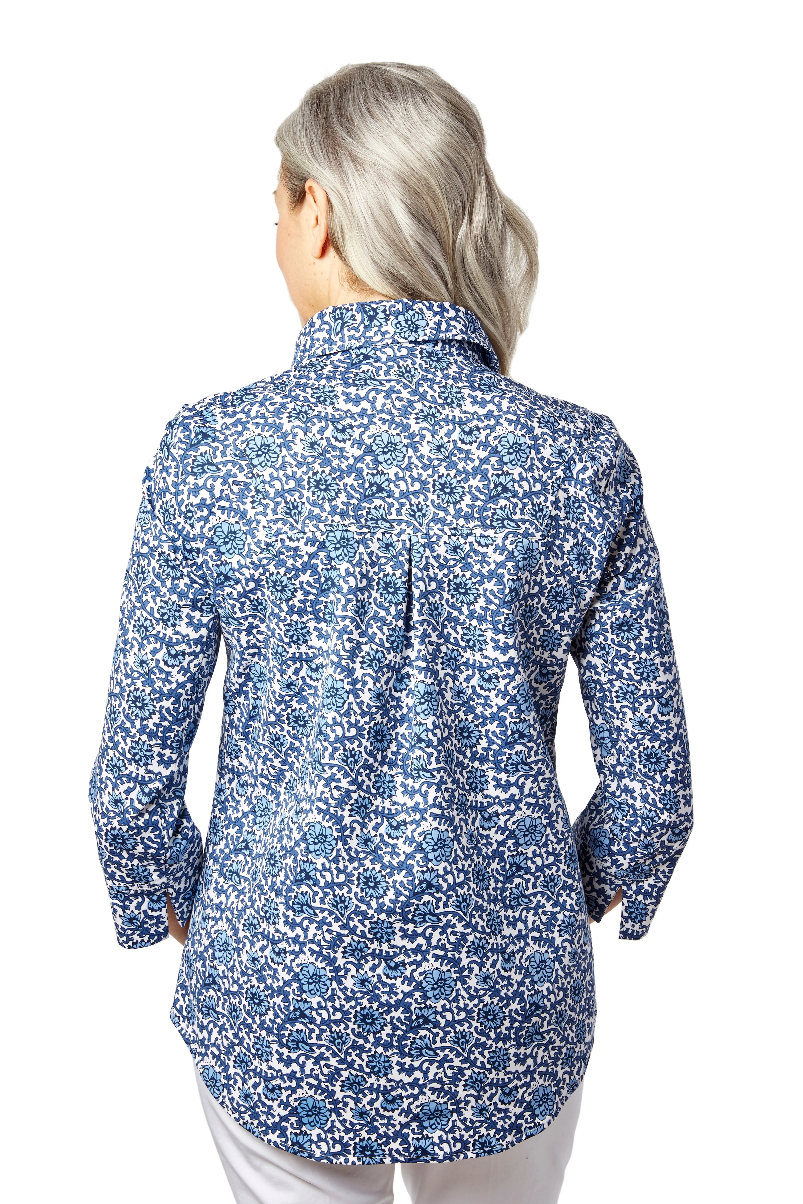 Ruth Shirt Jacket - Printed Stretch: FINAL SALE sold by Peace of Cloth product image thumbnail 3