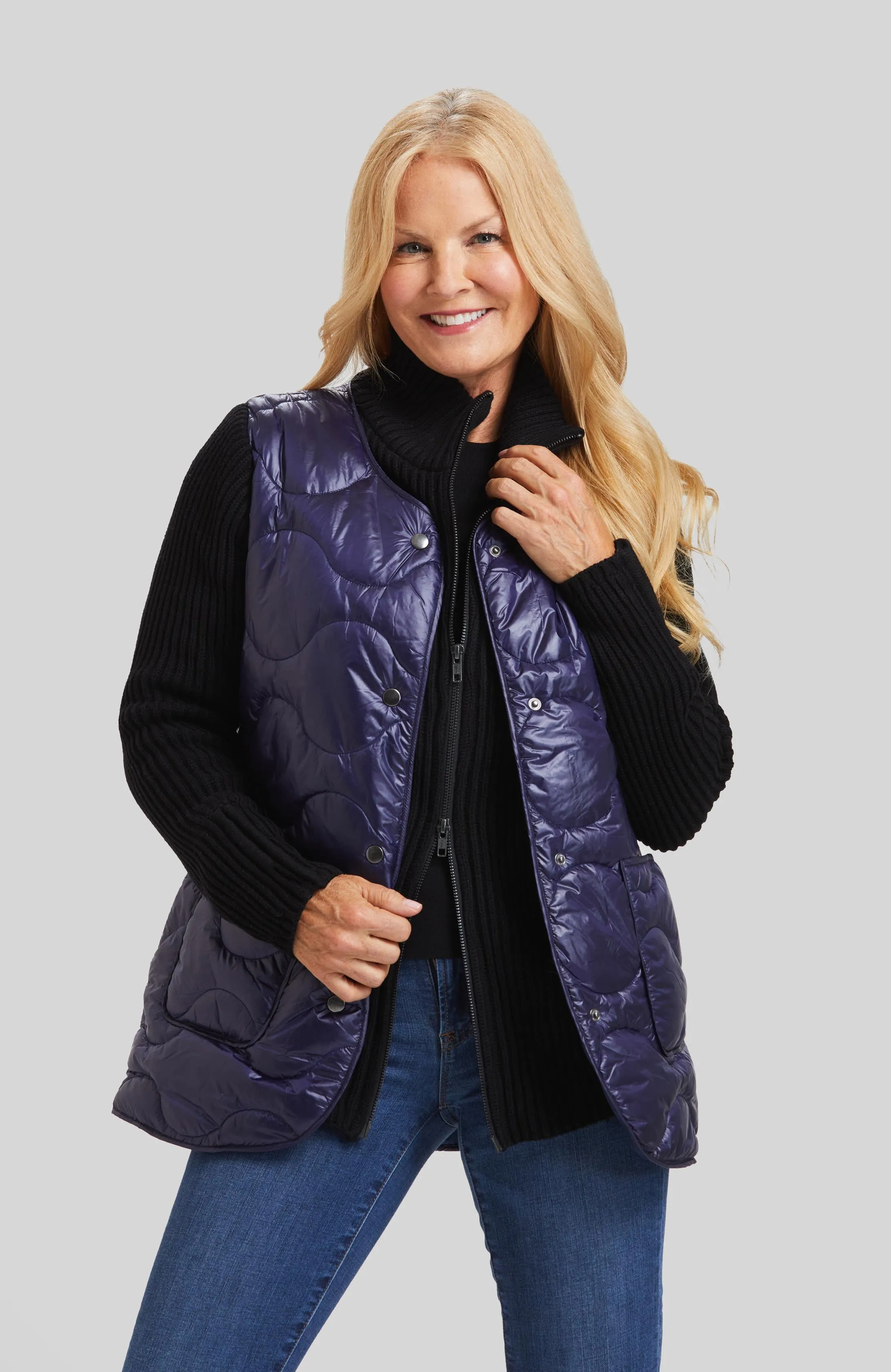 Quilted Go To's Quilted Knit Combo Jacket- FINAL SALE sold by Peace of Cloth product image thumbnail 5