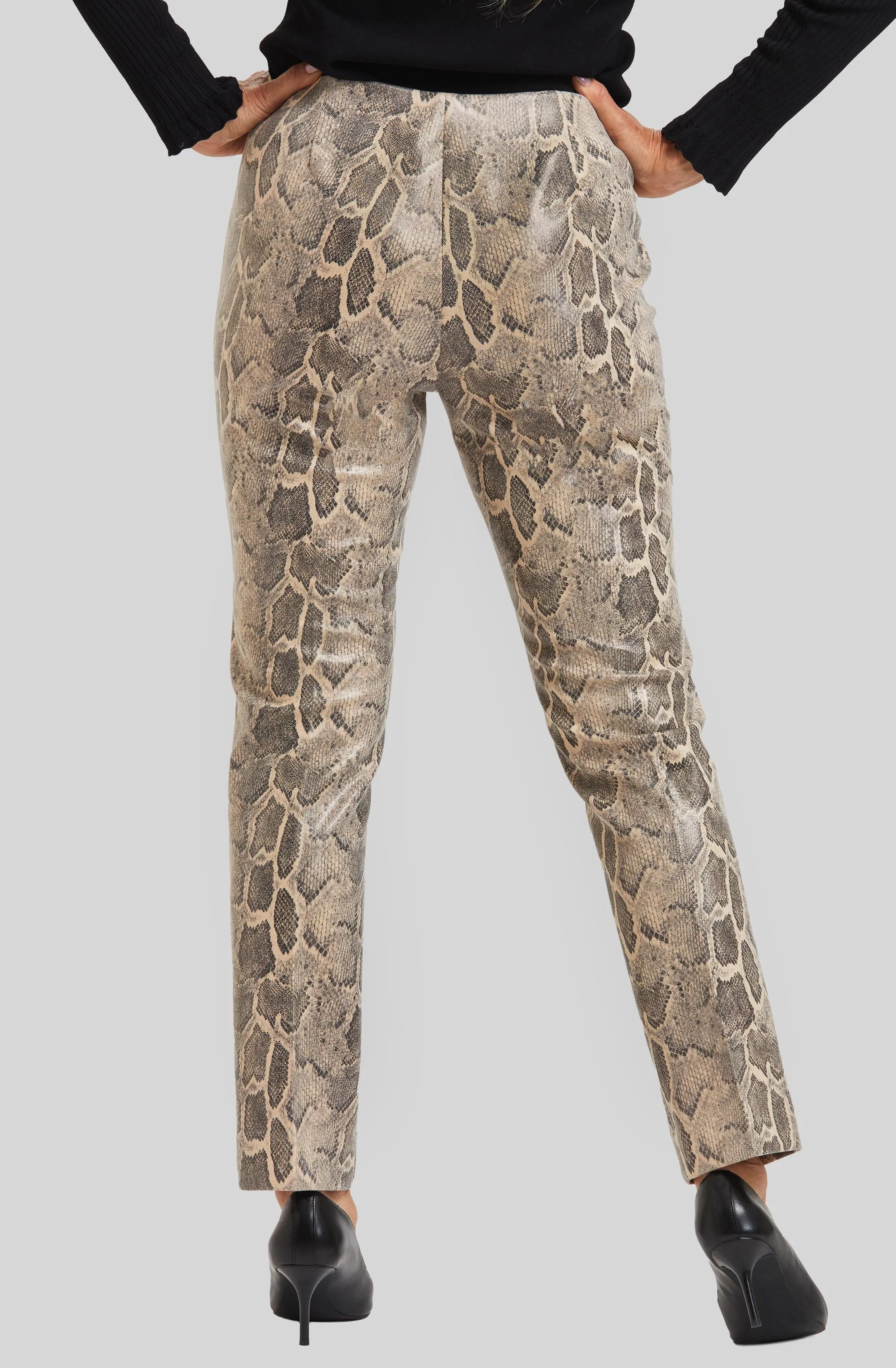 Faux Leather Python Annie Pull On Pant- FINAL SALE sold by Peace of Cloth product image thumbnail 4