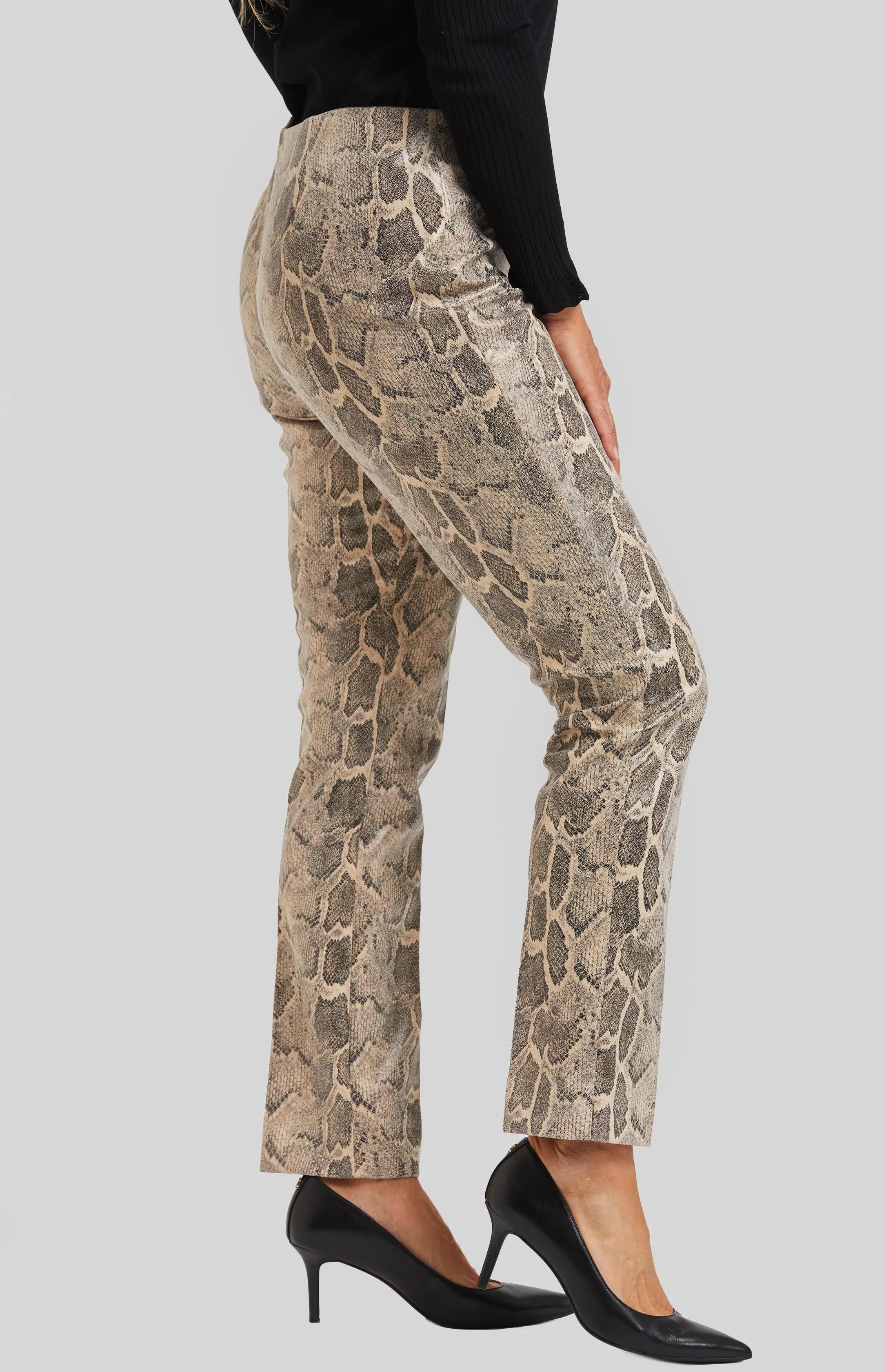 Faux Leather Python Annie Pull On Pant- FINAL SALE sold by Peace of Cloth product image thumbnail 3