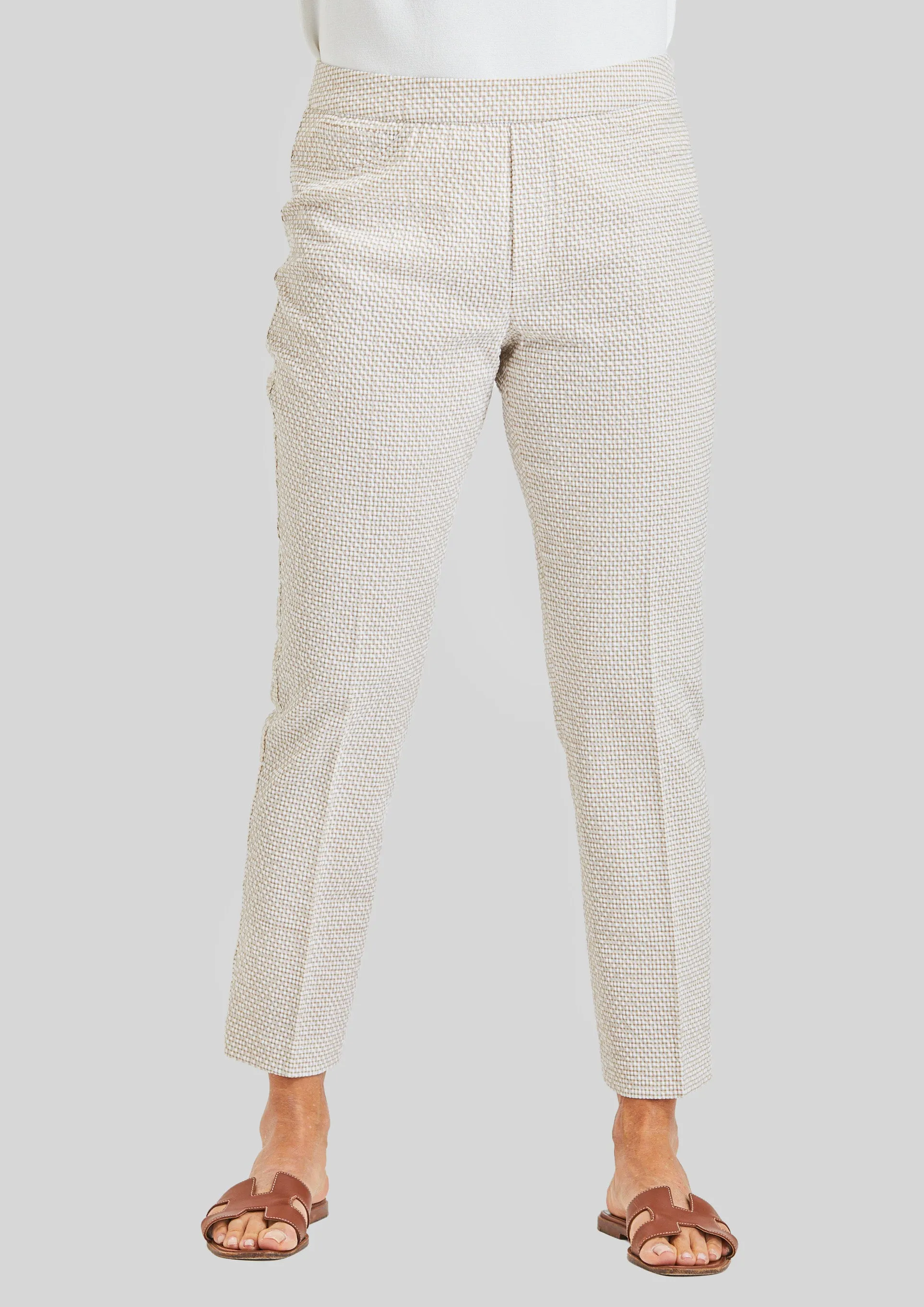 Joey Crop Jean - Nantucket Check sold by Peace of Cloth