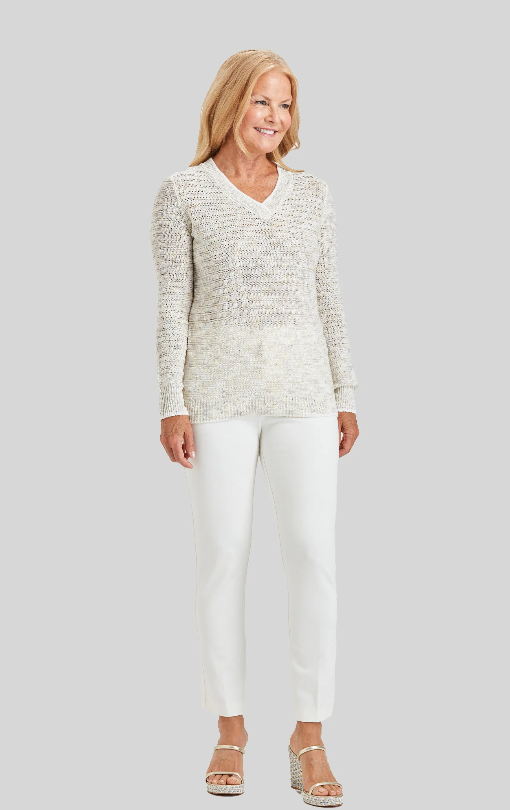 Pop of Sparkle V-Neck- FINAL SALE sold by Peace of Cloth product image thumbnail 3