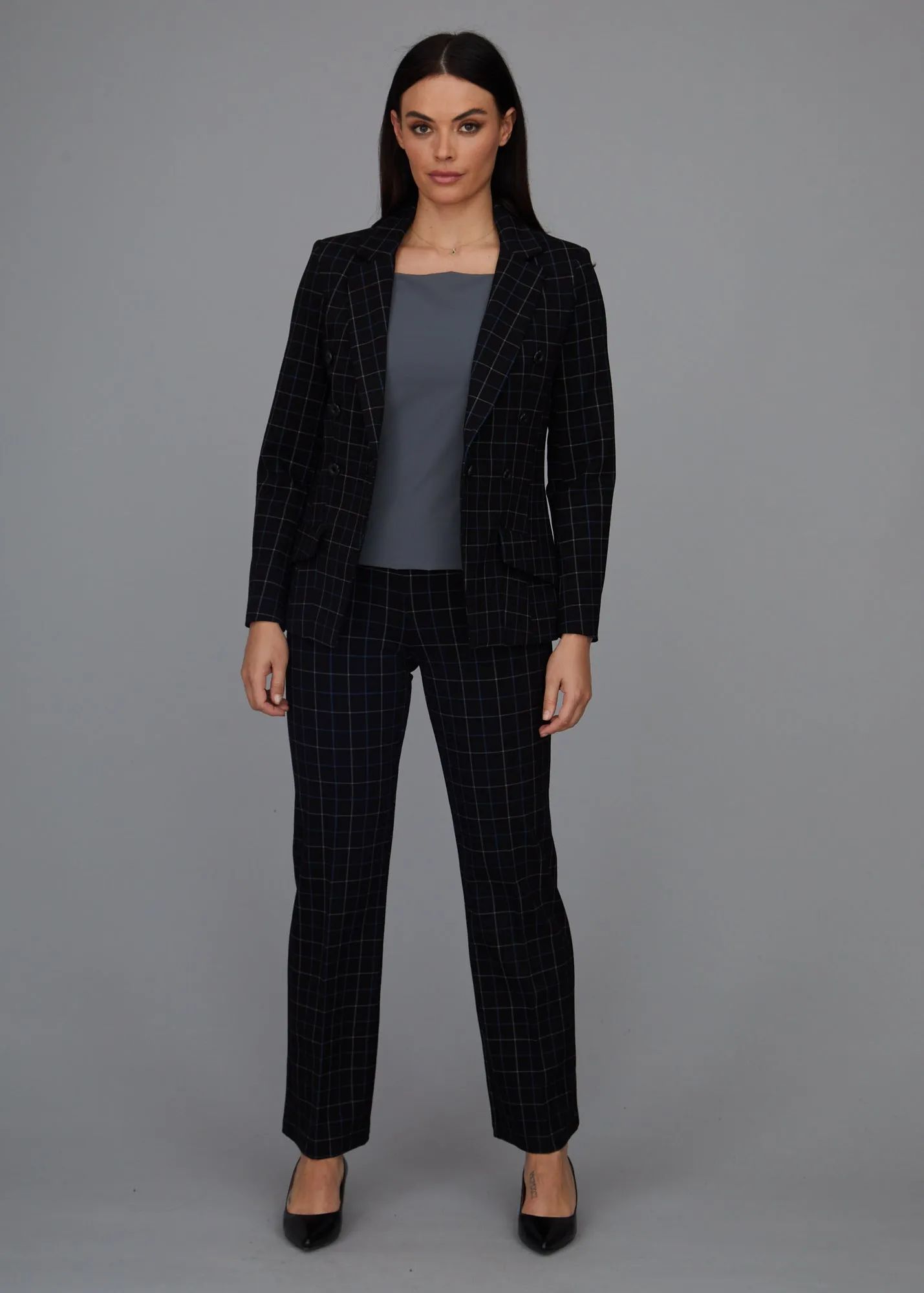 Steely 1 Button DB Jacket - Wall Street Plaid: FINAL SALE sold by Peace of Cloth product image thumbnail 3