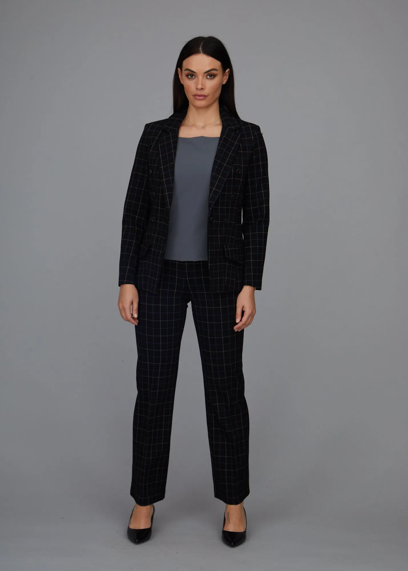 Steely 1 Button DB Jacket - Wall Street Plaid: FINAL SALE sold by Peace of Cloth product image thumbnail 2