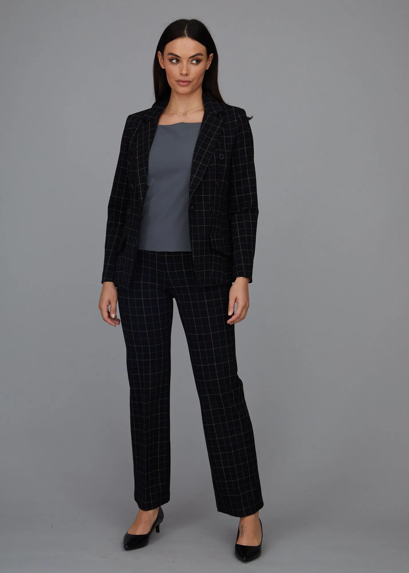 Steely 1 Button DB Jacket - Wall Street Plaid: FINAL SALE sold by Peace of Cloth product image thumbnail 5