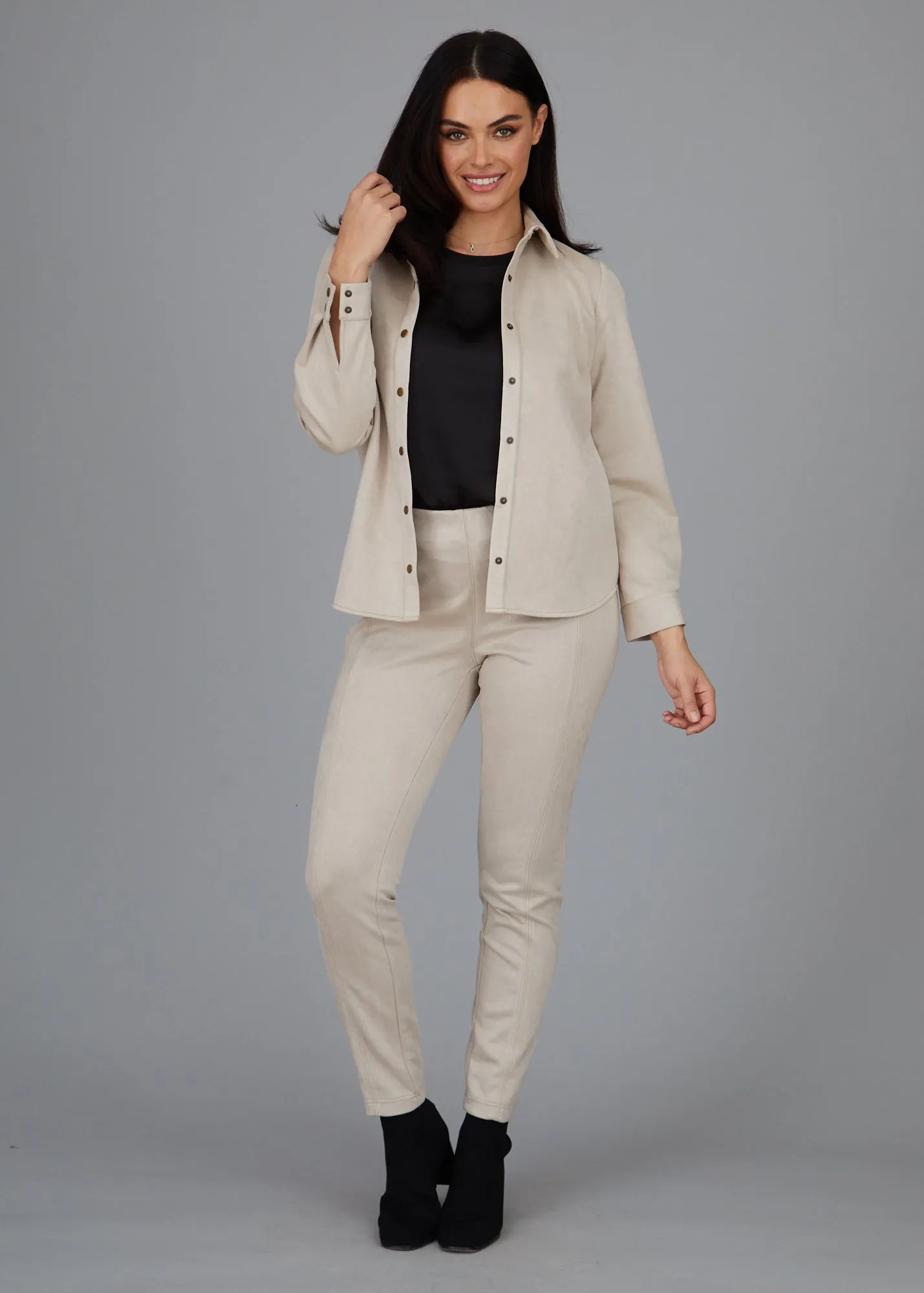 Chantal Legging - Faux Suede: FINAL SALE sold by Peace of Cloth