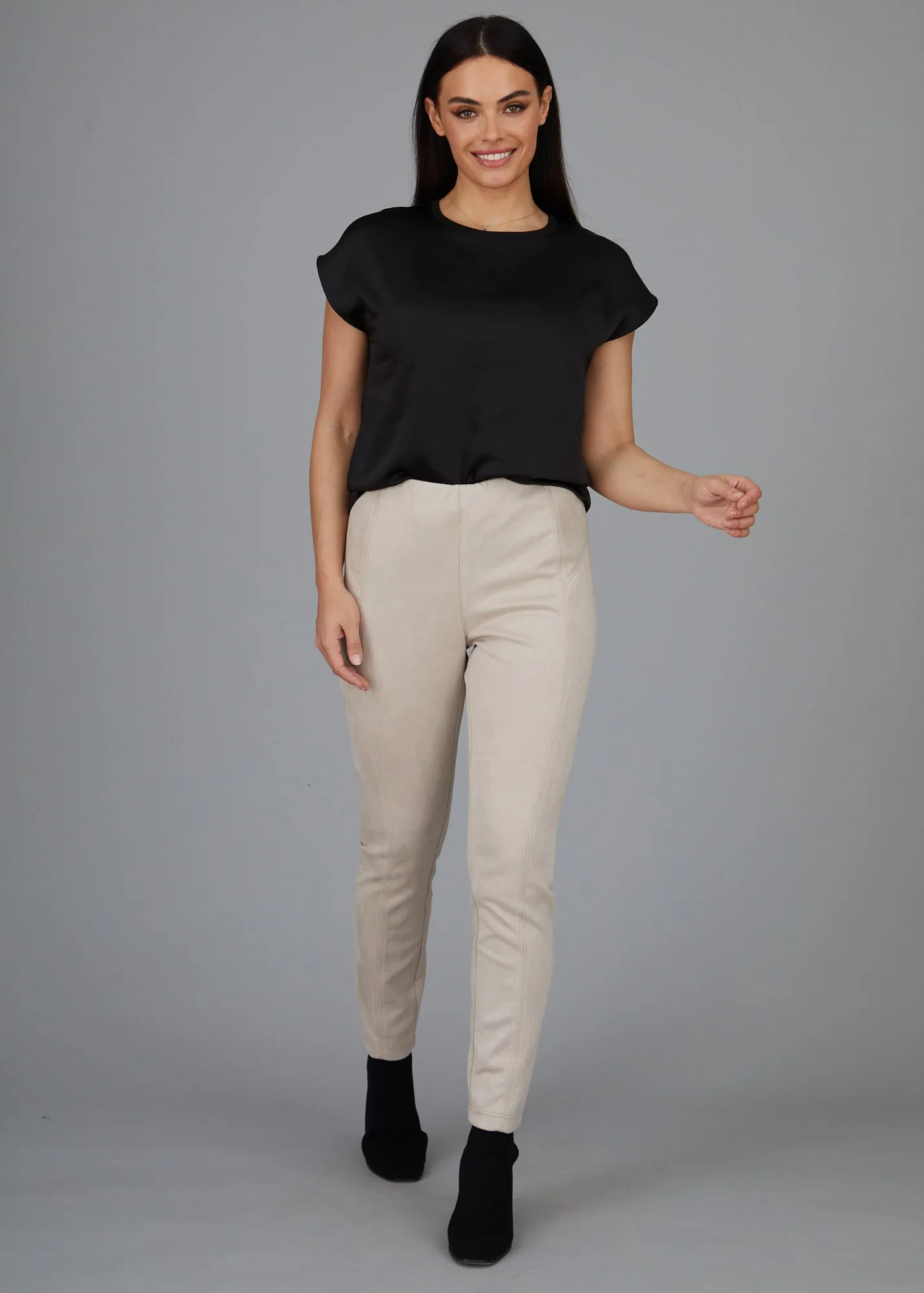 Chantal Legging - Faux Suede: FINAL SALE sold by Peace of Cloth product image thumbnail 5