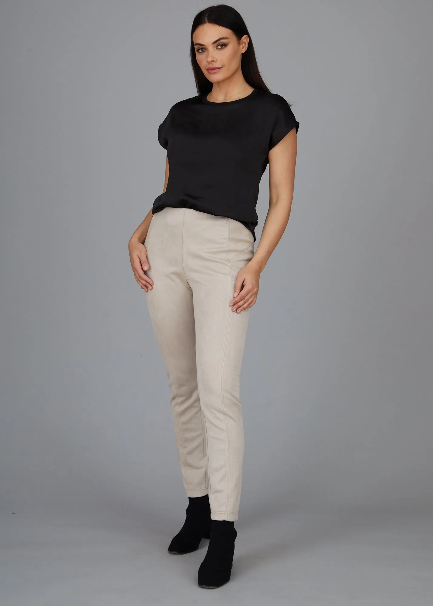 Chantal Legging - Faux Suede: FINAL SALE sold by Peace of Cloth product image thumbnail 3